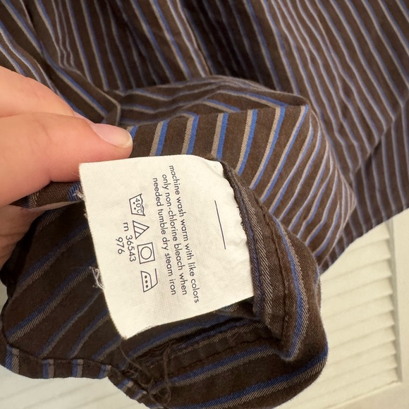 Michael Kors Dress Up Button Up Shirt Size 16 Large 100% Cotton - Picture 8 of 8